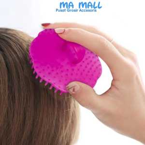 Sisir Pijat Keramas Rambut Anti Ketombe Silikon A41