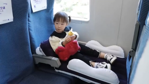 Toddler Inflatable Travel Bed for Airplanes Portable Seat Extender with Carry Bag Works on Most Economy Seats Doubles as Car Train Cushion