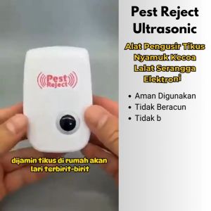 Alat Pengusir Serangga Tikus Nyamuk Kecoa No Kimia Aman Buat Hewan Peliharaan Pest Reject Ultrasonic