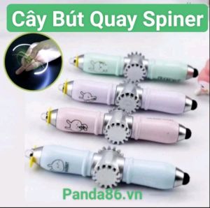 2 Chiếc Bút Bi Thông Minh Có Thể Làm Con Quay - Đèn Pin Mini - Bút Cảm Ứng Điện Thoại - Làm Con Quay Đồ Chơi Giảm Stress - Món Quà Ý Nghĩa Dành Cho Người Thân Yêu