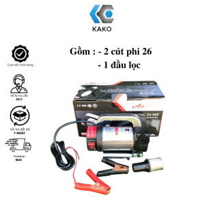 Máy bơm dầu 12v 24v 220v  máy bơm mini diezel nhớt thủy lực motor lõi đồng lưu lượng 40 lít / phút kako