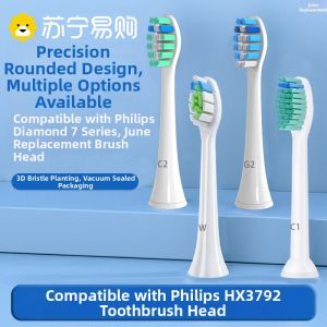 Philips Diamond 7 Series Electric Toothbrush Head Replacement Deep Cleaning Soft Bristle Adult Oral Care Accessory