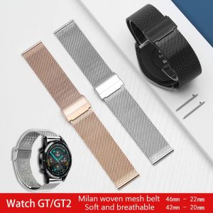 MAFAM【👍Best Picks】✨Milanese Loop For Samsung Galaxy watch 4/5/pro/4 classic/Active 2/Gear S3 strap 20mm 22mm Bracelet for huawei gt 3-2-2e-pro Band