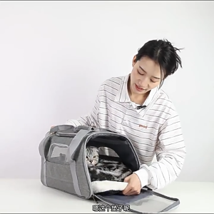 【SG STOCK】Dog / Cat Carrier Bag Soft Side Backpack Pet Carriers Travel Bags Airline Approved Pet Carrier Transport