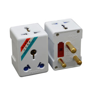 High Power Travel Adapter Plug Converter Three round to One Large Power Conversion Socket Multifunctional Tourist Adapter