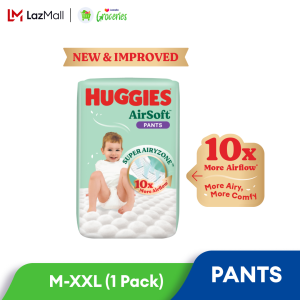 HUGGIES AirSoft Pants Diapers M46/L36/XL30/XXL24 (1pack)