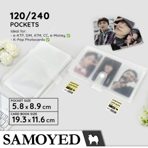 Buku / Album / Tempat Kartu / Foto Koleksi / Polaroid Photo / Photocard / Business / Collectible / Trading / PC K-Pop Card Book Samoyed CRDB-K13D
