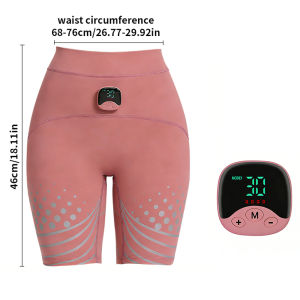 Smart EMS Toning Shorts 6 Modes Pink Yoga Pants Butt Lifter Pelvic Floor Trainer Slimming Thighs &Hips Massage Wireless Home Use