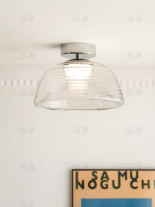XUNZE | Retro French Design Glass Ceiling Light