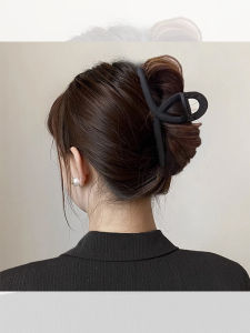 Kẹp Tóc Siêu Lớn Màu Đen Đơn Giản Sang Trọng Cho Phụ Nữ Kẹp Tóc Đuôi Cá Kẹp Tóc Sau Đầu Phụ Kiện Tóc Thời Trang Mới Ra Mắt