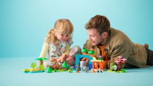 LEGO DUPLO 10446 Đồ Chơi Lắp Ráp Gia Đình Động Vật Hoang Dã 3 Trong 1 (92 chi tiết)