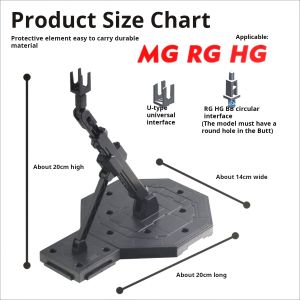Gundam Action Base MG1/100 for Figure Gundam Gunpla DIY Model Multi Purpose Assembly Bracket Transparent Transparent Black White Multi Color Model Decoration Tool