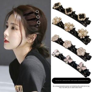 Versatile Double Layer Hair Clip Womens Summer Side Bangs Hair Accessories Hairpin Headwear Hair Styling Tool Hairband