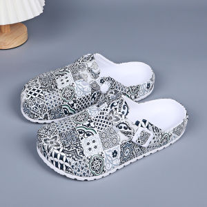 Womens Eva Close-Toe Slippers Adjustable Buckle Comfortable Platform Heels Indoor Shoes Home Wear