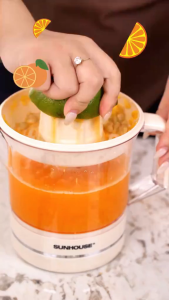 Máy vắt cam tự động 700ML SUNHOUSE SHD5510 2 đầu vắt đảo chiều thông minh - Bảo hành 12 tháng