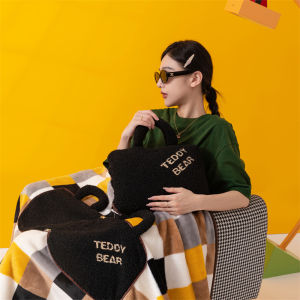 New Modern Simple Thickened Two-in-One Handheld Pillow Blanket Car Sofa Bedding for Nap in Office Dormitory Winter Use