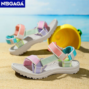 Summer Children Girls Breathable Sport Sandals Non-Slip Soft Sole Outdoor Beach Shoes Kids Casual Waking Sandals Size 30-38