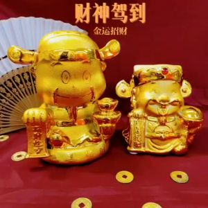 CERAMIC FORTUNE GOD ORNAMENT SHOP/OFFICE/LIVING ROOM