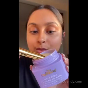 mCaffeine Super Glow Flash Facial 25% AHA+BHA+PHA Face Mask | 5 Mins Glow Face Pack | Instant Brightening | Unclogs Pores Removes Blackhead & Dead Skin | Tan Removal | Color Changing Mask - 50gm