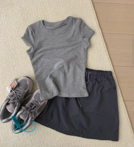 DVDK | Áo Thun Đen Xám Form Slim Fit Cổ Tròn Thiết Kế