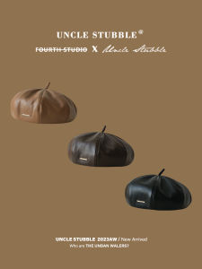 Mũ Beret Da PU Cho Nữ Mùa Xuân Hè Phong Cách Cổ Điển Hình Quả Bí Ngô Nhỏ Gọn Mũ Họa Sĩ Hình Tám Mũ Trùm Đầu Mùa Thu Đông