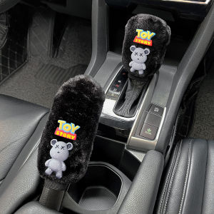 Universal Bear Sang Trọng Xe Dịch Chuyển Núm Bao Tay Phanh Bao Mùa Đông Ô Tô Bánh Răng Chuyển Dịch Bộ Hộp Số Tự Động Bằng Tay