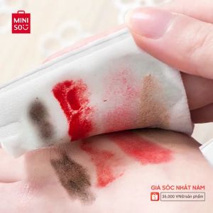 Bông Tẩy Trang Miniso Nhật Bản 180 Miếng Bông Tẩy Trang Miniso Mềm Mịn Dai Saikou Beauty