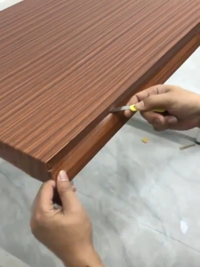 HIASANI Wood Grain Wallpaper PVC Self Adhesive Furniture Sticker Waterproof Pelekat Hiasan Kertas Dinding Corak Kayu 木纹贴