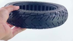 10x2.125 Thickened Solid Tire Hollow Explosion Proof Tyre for Segway Ninebot F20 F30 F40 Electric Scooter Stab-proof Wheel Tires