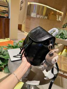 [ Nhiều màu] Balo da balo nữ thời trang kèm móc gấu labubu