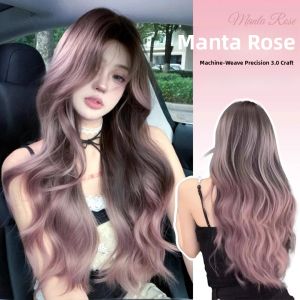 MONLEYTA | Full Head Wig Women Natural Looking Long Curling Hair Extensions No Need To Wear A Cap Daily Whole Wig Fake Hair Piece