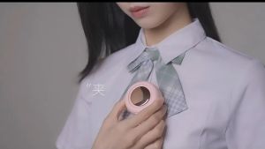 Mobile Portable Compact Button Fan 360 Degree Flow With Wearable Silicone Clip Usb Charging