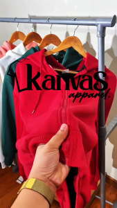 Kanvas Hoodie Jacket for Men & Women Full-Zip w/ Drawstring & Pockets Mens Long Sleeve Plain Sweatshirts Navy Blue