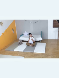 4cm Thickness Baby Mat Playmat Baby Play Mat Foldable PU Leather Floor Mat