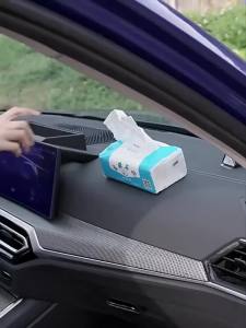 Hộp Đựng Khăn Giấy Bằng Da Ô Tô Citroen Vòng Chìa Khóa Bằng Vải Da Lộn Màu đen/Đỏ/Nâu/Cam/Trắng Sử Dụng Khăn Giấy Trong Xe Tiện Lợi Cho Nhiều Mẫu Xe Khác Nhau
