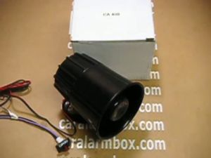 High-Pich Single-tone CA400 New 20W 1 Tone Super Loud Siren Alarm for All Vehicles Compatible with Viper Clifford Python