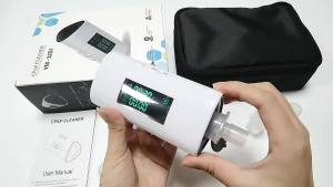 ตัวเครื่องฆ่าเชื้อโอโซนแบบพกพาสำหรับการฆ่าเชื้อเครื่องช่วยหายใจ CPAP หน้ากากฆ่าเชื้อท่อ ป้องกันการฆ่าเชื้อ