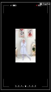 Baju Steklan Putih Polos Manasik Anak Perempuan