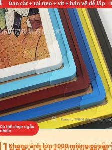 Khung Hình Nhựa Trang Trí Hình Chữ Nhật Kích Thước 70x50cm Cho Bộ Hình 500 Mảnh 1000 Mảnh Khung Hình Trang Trí Nhà