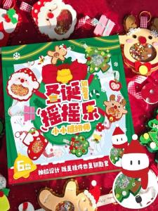 Christmas New Year DIY Handmade Felt Toy Materials Kit Doll Keychain Hanging Ornament Creative Crafting Educational Activity