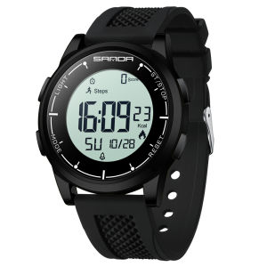 Sanda | Outdoor Sport Watch Men Alarm Chrono Clock 5Bar Waterproof Military Man Watch LED Display Digital Watch Fashion Wristwatch Male