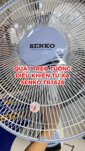 Quạt Treo Tường Senko TR1628 Có Remote Công Suất 47W3 Cánh Đường Kính 40cm Chỉ giao màu ngẫu nhiên - Hàng chính hãng