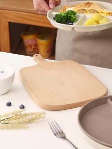 WORTHBUY | Đĩa Nhựa PP Tái Sử Dụng 3 Ngăn Chia Dành Cho Trẻ Em Dùng Được Trong Lò Vi Sóng Và Máy Rửa Chén Hình Tròn Dùng Làm Đồ Ăn Tráng Miệng Dã Ngoại
