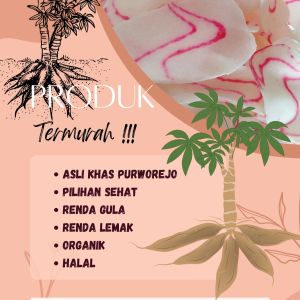 PALING MURAH!! 🔥🔥🔥(COD) 1kg Kerupuk singkong siap goreng/kerupuk mentah harga grosir/kerupuk singkong mentah khas purworejo