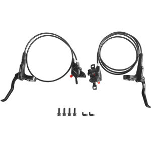 MT200 MTB Hydraulic Disc Brakes Set Left Front 800mm Right Rear 1550mm Mountain Bike Hydraulic Brake Mountain Bike Bicycle Disc Brake 2 Piston