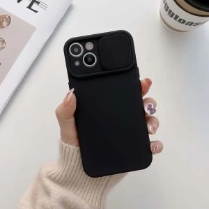 For Xiaomi Mi 11T 10T Pro 11 Lite 11i 10T Lite Poco F3 M3 Redmi 10 9T 10C K30S Case Fashion Slide Push Window Soft Silicone TPU Anti Knock Phone Cover