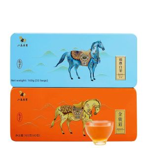 BAMA TEA | Wuyi Hongcha Jinjunmei Fuding BaiCha Shoumei Assortment 160g*2 Boxes