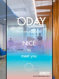 Office Decorative Glass Film Original Artistic Exhibition Anti-explosion Modan Di Partition Window Sticker Transparent