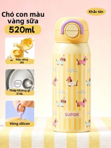 Supor | Bình Nước Đựng Nhiệt Có 2 Cách Uống Inox Cho Trẻ Em