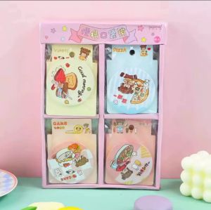 Portable Double-Sided Folding Sandflow Mirror Compact Travel Makeup Mirror Korean Style Personal Hygiene Care Tool